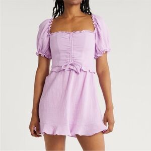 Show Me Your Mumu lavender Sophie mini dress